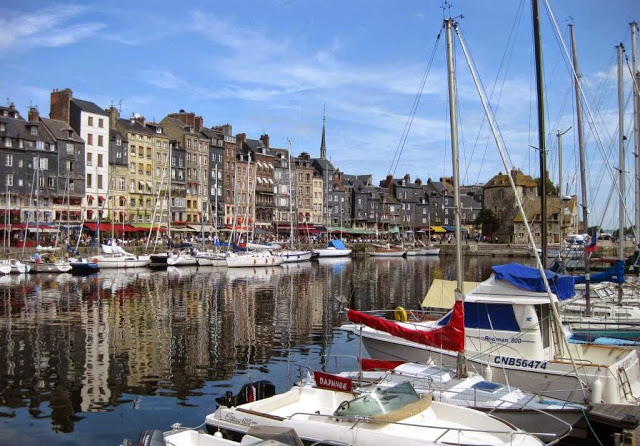 Honfleur, Normandie, Haventje Honfleur, Seinemonding