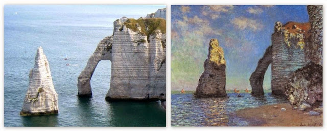 Normandie, Etretat, olifantrots door Monet