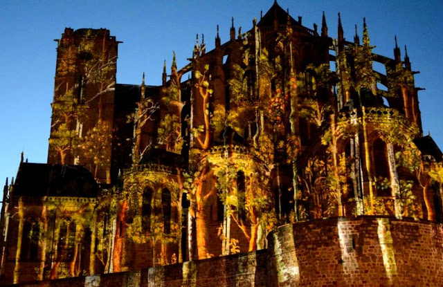 Kathedraal Saint-Julien, Nuit des Chimères Le Mans, lichtspektakel Le Mans