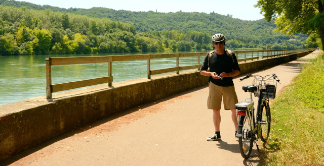 fietsen langs de Rhône, Rhône-Alpes, Via Rhona, ViaRhôna, cote rotie