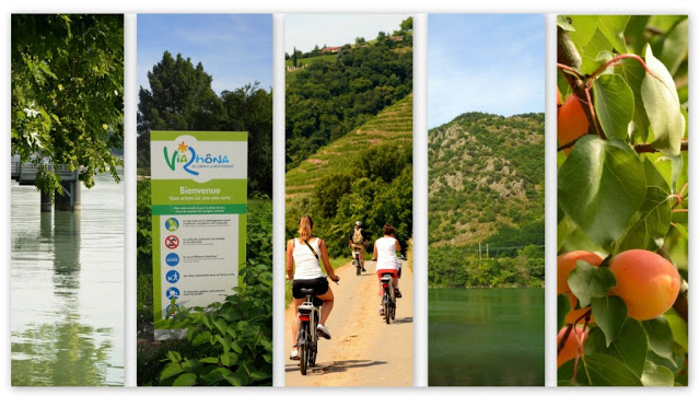 fietsroute Rhône, fietspad langs de Rhône, 