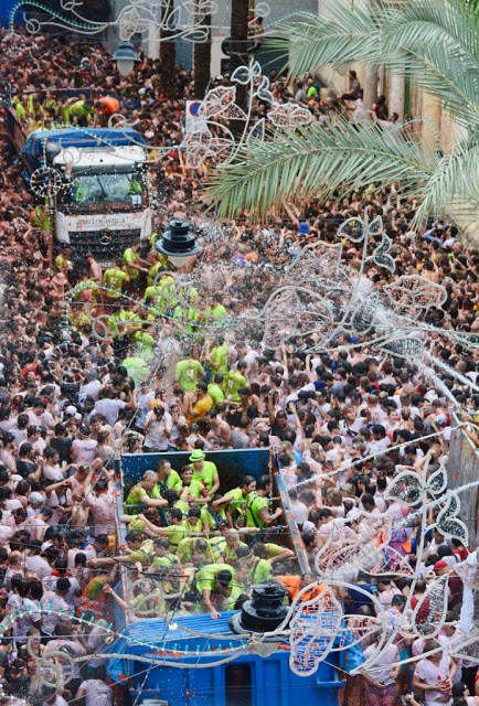 valencia, la tomatina, tomatenfestival spanje, tomatengevecht