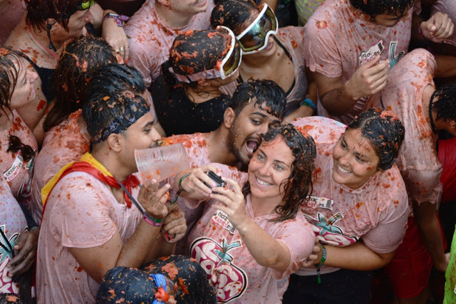 valencia, la tomatina, tomatenfestival spanje, tomatengevecht