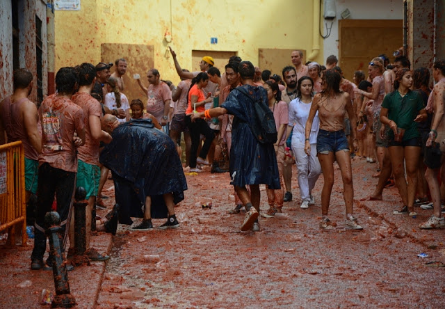 valencia, la tomatina, tomatenfestival spanje, tomatengevecht