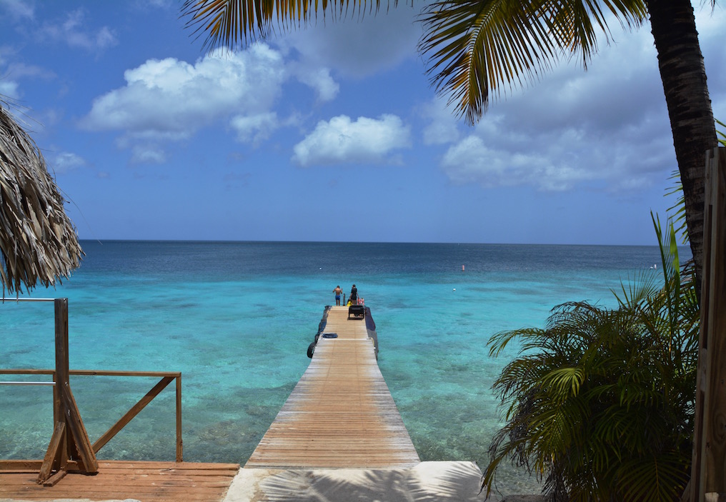 steiger, pier, Caraïbische Zee, Curaçao