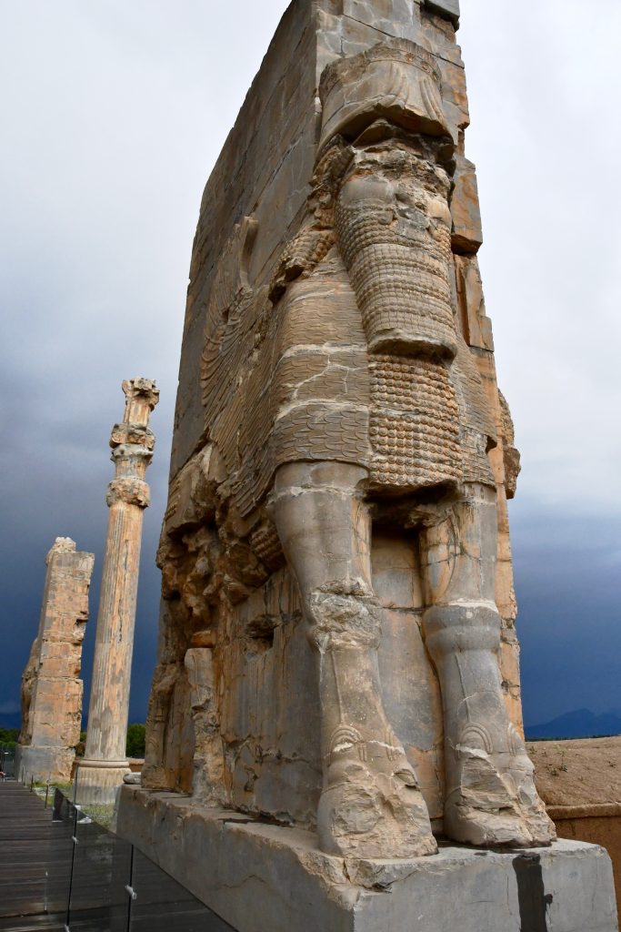 Gate of Nations Persepolis gevleugelde stieren paleizencomplex Darius I historische site Iran Perzië