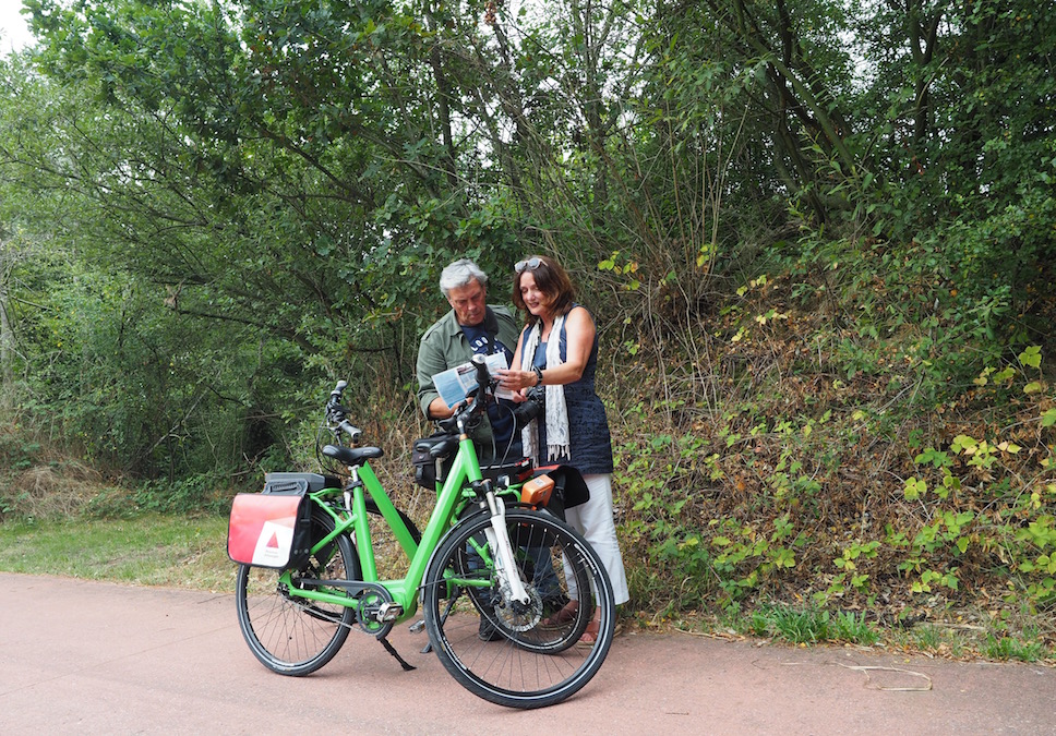 Dichtbij & Ver Weg, Myria en Werner, baksteenfietsroute, kaart lezen, fietstocht