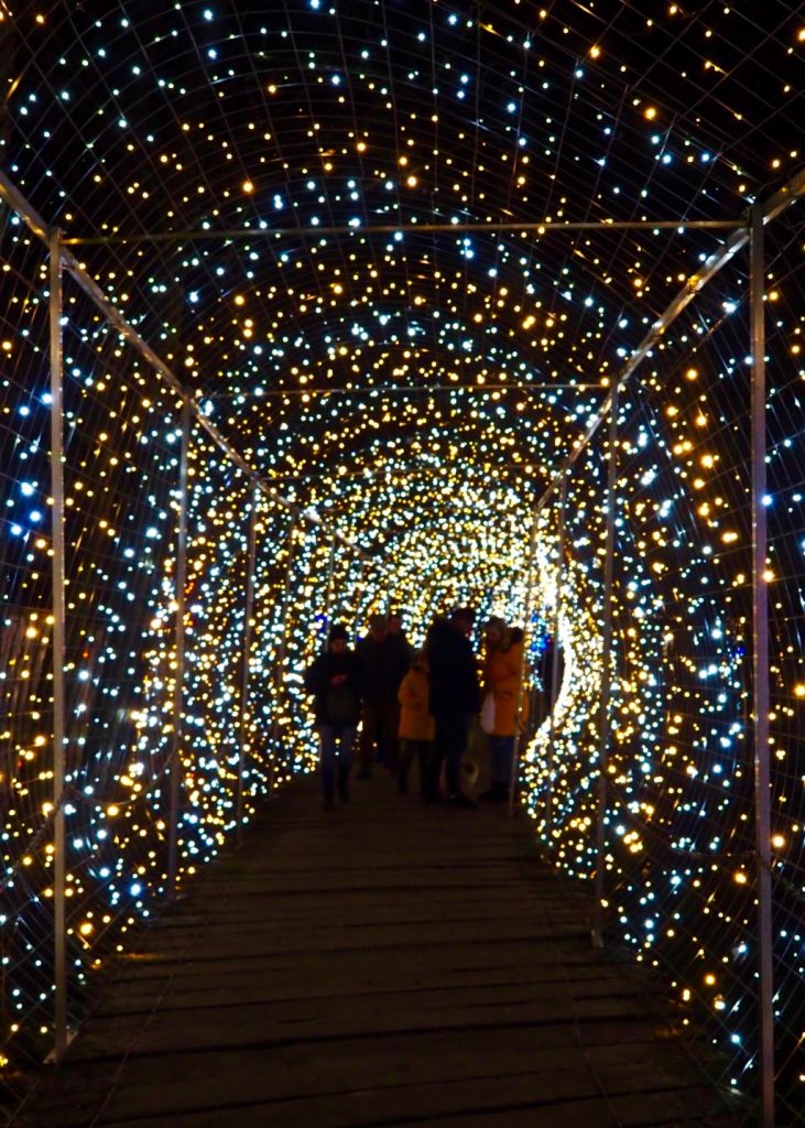 kerstlichtjes tunnel, sprookjeswereld, kerstmis, christmas, christmas wonderland, lichttunnel, christmas lights tunnel, Croatia, Kroatië, Salajland