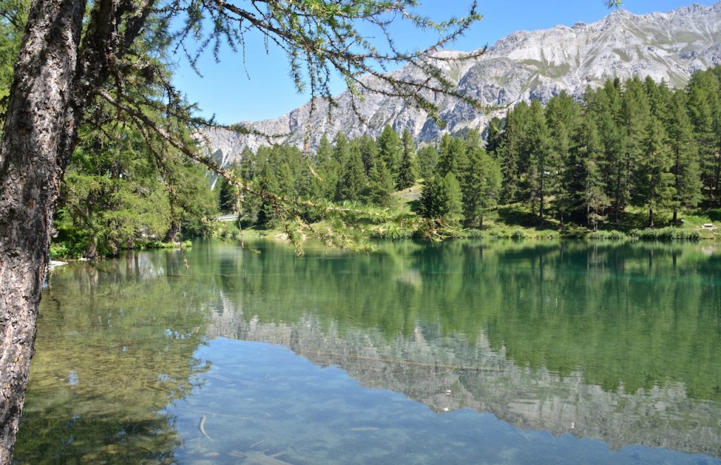 Lai Da Palpuogna, bergmeer, mountain lake, stuwmeer, beautiful lake, Albula river, Bündner Alps, Zwitserland, Switzerland