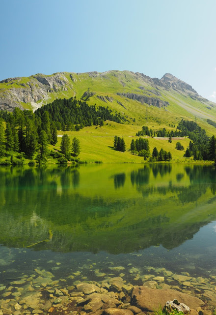 Lai Da Palpuogna, bergmeer, mountain lake, stuwmeer, beautiful lake, Albula river, Bündner Alps, Zwitserland, Switzerland