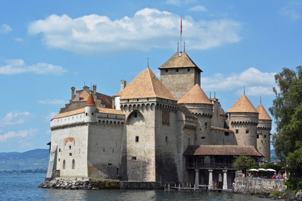 KASTEEL, CHILLON, MONTREUX, ZWITSERLAND, MEER GENEVE