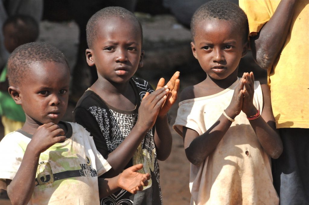 Gambian kids, Albreda, African, The Gambia, small village, Africa