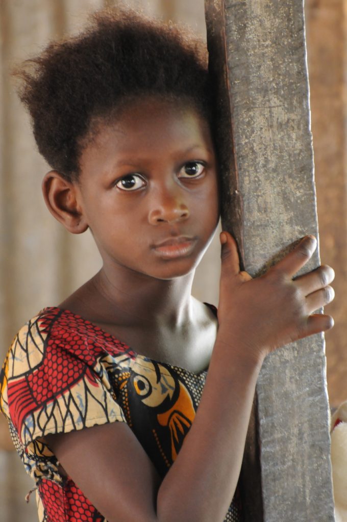 Little Gambian girl, Juffureh, Albreda, Gambia river, The Gambia, Africa