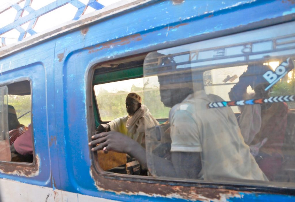 hell of a ride, local Gambian bus, The Gambia maybe time, The Gambia, Africa, busride