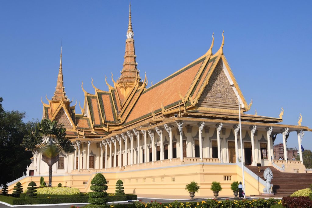 Koninklijk Paleis, Koning Norodom I, 1866, Moderne Khmerarchitectuur, Phnom Penh, Cambodja