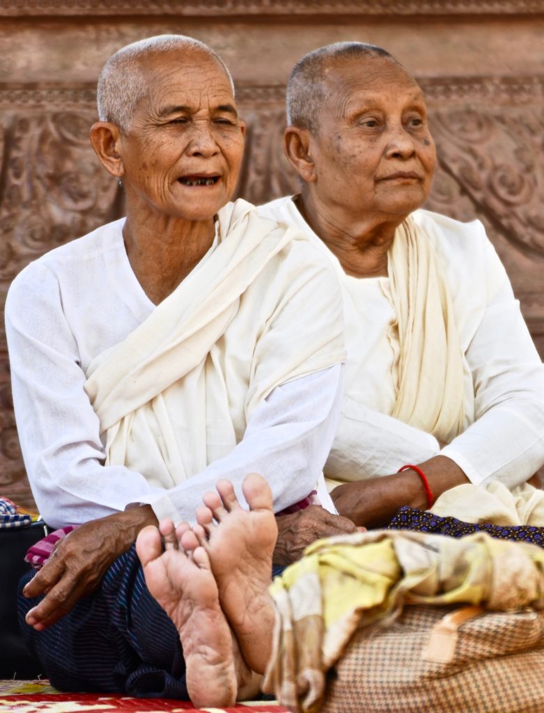 bhikhuni's, vrouwelijke monniken, Ladies Citadel, Siem Reap, Cambodja